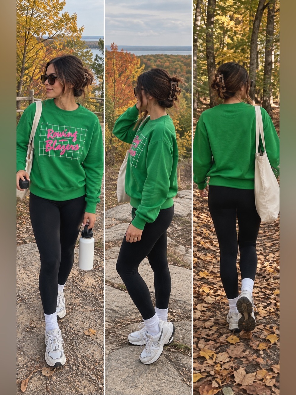 Rowing Blazers New York Green Graphic Sweatshirt | Size S